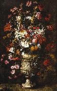 unknow artist Flowers in a Figured Vase Spain oil painting artist